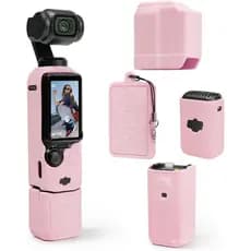 Capa protetora para câmera DJI Pocket 3/XtraMuse, capa com pegada macia e proteção para tela e microfone, leve, resisten