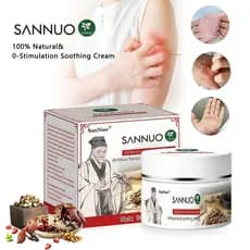 Creme SanNuo para Alívio da Pele Sensível – Alívio Rápido de Eczema, Bolhas e Pele Seca e Coceira com Extrato de Aveia,