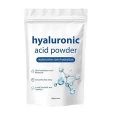 Máscara facial em pó de ácido hialurônico para hidratação, umectação e suavização da pele 100g E68Z HAWN