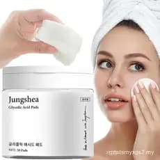 JUNGSHEA Discos Esfoliantes de Ácido Glicólico para Acne, Discos AHA para Cravos e Espinhas - Reduzem Espinhas e Poros E