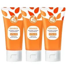Gel Esfoliante Transparente com Aroma de Laranja LF16-35 - Esfoliação Suave para Rosto e Corpo, Limpeza Profunda, Nutrit