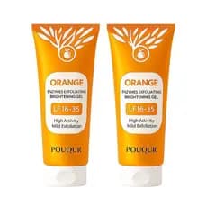 Gel Esfoliante de Laranja, Gel Hidratante Esfoliante para Rosto e Corpo, Esfoliante Facial Hidratante de Limpeza Profund