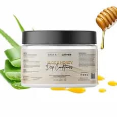 Aloe & Honey -Anti-Breakage Deep Conditioner Haircare Hydrating  Moisturizing Conditioning Hair Mask Moisturize Oil F85V