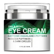 Creme para os Olhos com Cafeína para Inchaço e Bolsas sob os Olhos, Creme Antirrugas Diário, Creme para os Olhos com Pep