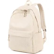 Mochila Escolar BTOOP para Adolescentes, Grande, de Corduroy, Leve, para Laptop de 15,6 polegadas, para Meninas e Mulher