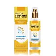 Hair and Scalp Sunscreen Spray SPF 30 - UV Protection for Scalp & Hair, Prevents Color Fade & Dryness, Non-Greasy & Ligh