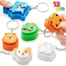 JOYIN 12 Peças de Brinquedos Fidget Clicker de Animais, Chaveiros Sensoriais Clicker Impressos em 3D para Alívio do Estr