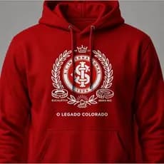 Moletom Masculino Time Inter Coloraqdo Confortável Blusa de Frio de Time Gaucho Torcedor Fanatico Agasalho