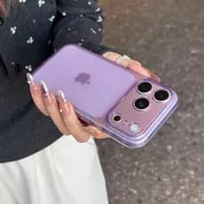IPhone 17 16 15 14 13 12 11 Pro Max Original Soft Silicone TPU Capa Fina Transparente Fosca Traseira À Prova De Choque P