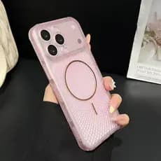 Dissipação De Calor De Luxo Para Capa De Telefone Magnética iPhone 17 16 14 15 Plus 13 12 Pro Max Proteção De Lente De V