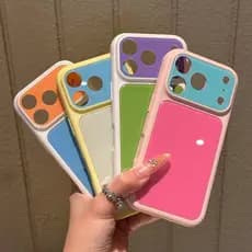 Cor Colisão premium Sentido Janela Grande Muda Instantaneamente Para 17 Capas De Telefone iPhone 17 16 15 14 13 12 11Pro
