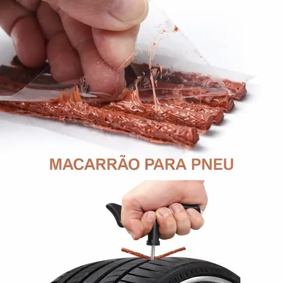 Refil Remendo Macarrão  Conserto Pneu Carro pneu sem câmara carro sos pneu de veiculo kit  de macarrão moto e carro