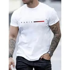 CAMISETA ADULTO COM ESTAMPA PARIS, CAMISA ADULTO ESTAMPA PARIS, CAMISETA MASCULINA BÁSICA