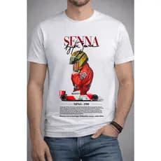 Ayrton Senna, Senna, Fórmula 1, Velocidade, Camiseta Básica, Camiseta Senna, Camisa, Camiseta Algodão