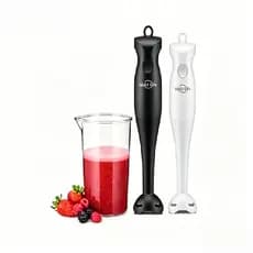 Mixer de Mão 2 em 1 com Copo 300W Inox Triturador Alimentos Bate Massa Sopa 127V VisionTech_