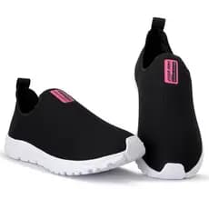 Tênis Feminino Meia Calce Fácil Ortopédico slip on Botinha Sem Cadarço Esportivo casual Confortável Leve