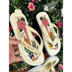Chinelo Feminino Estampa Tropical Confortável Antiderrapante Moda