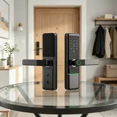 Fechadura Smart Digital Wifi Com Impressão Digital PIN Senha Cartão Tag Bloqueio Automático Para Porta