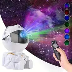 Mini Projetor De Luz Noturna Estrela De Astronauta Decoração Para Galáxia Luz De Luminaria Girado Céu Estrelada Vb3xlx_8