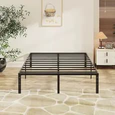 Cama de Casal Estrado de Metal Fácil De Instalar Dobrável Capacidade 400KG Ripas de Aço Série Forte