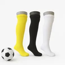 Kit 3 Pares Meião Futebol Adulto Masculino Esportivo Alta Performance Tam 38 ao 45