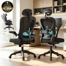 Cadeira Ergonômica Escritório inclinar de 90°a130° Adaptação da cintura , Até 200kg