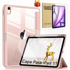 Capa Case Para iPad 11ª A16/iPad 10ª Acrílico Magnética Com Suporte Caneta 11/10,9 polegadas