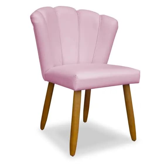 CORINO - Cadeira Poltrona Pétala Decorativa Pétalas De Flor Sala De Estar Recepção Pés Palito