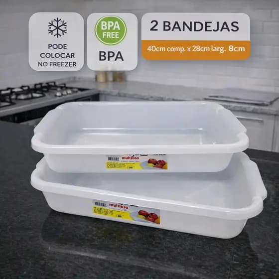 Bandejas Plástica, Açougue, Organizadora, kit 6 litros