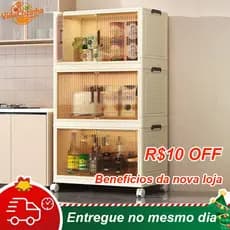 Rodinhas Multiuso Cozinha Armário Organizador Dobrável Multiuso para Cozinha e Quarto
