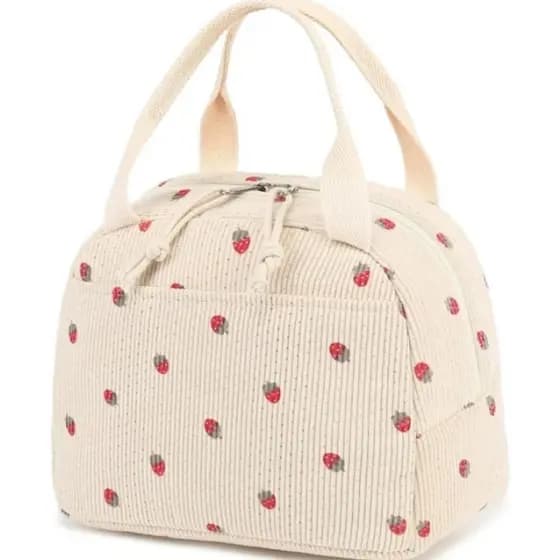 Bolsa Térmica Feminina Estampada para Marmita 9L de Veludo | Resistente, Prática e Espaçosa