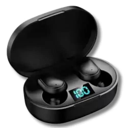 Fone de Ouvido Bluetooth E6S Sem Fio COM DISPLAY e MICROFONE TWS Bateria Bluetooth 5.0