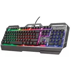 Teclado Gamer Semi Mecânico 100% com Fio Preto Abnt2 Usb Rgb Computador Videogame - B-Max