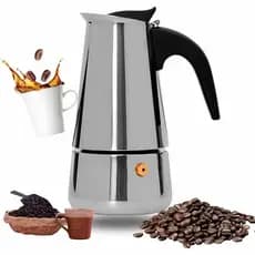 Máquina de café expresso em aço inoxidável, 100-300 ml, prepara 12 xícaras de café aromático100-600 ML