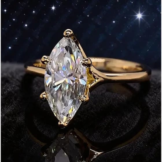 Novo estilo europeu americano temperamento All-Match High-End Marquise anel de diamante europeu americano ins estilo ane