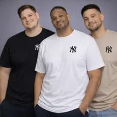 Kit 3 Camisetas Masculinas Plus Size Estilo Urbano Versátil