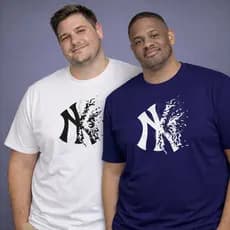 Kit com 2 Camisetas Masculinas Plus Size Leves e Ótimo Caimento
