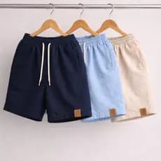 Kit 3 Shorts Masculinos Linho Fresco | Práticos, Leves e Ideais para Uso Diário