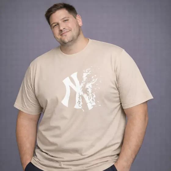 Camiseta Masculina Plus Size Estampa NY Estilo Urbano Moderna e Confortável