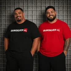 Kit 2 Camisetas Plus Size Masculina Estampada Algodão Premium Confortável Casual G1 G2 G3 G4
