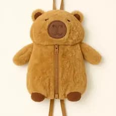 Estojo de Pelúcia Capivara  | Macio e Aconchegante | Grande Capacidade | para Escola, Trabalho e Presente