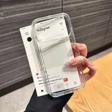 Capa Totalmente Transparente, Reforçada e à Prova de Impacto para iPhone 17 Pro Max