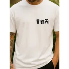 Camisetas Masculinas - Vibe Boteco - Blusa 100% Algodão Básica Divertida Bar e Confortável