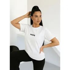 Camiseta Feminina Hope Blusa Fitness Treino Academia, soltinha Algodão