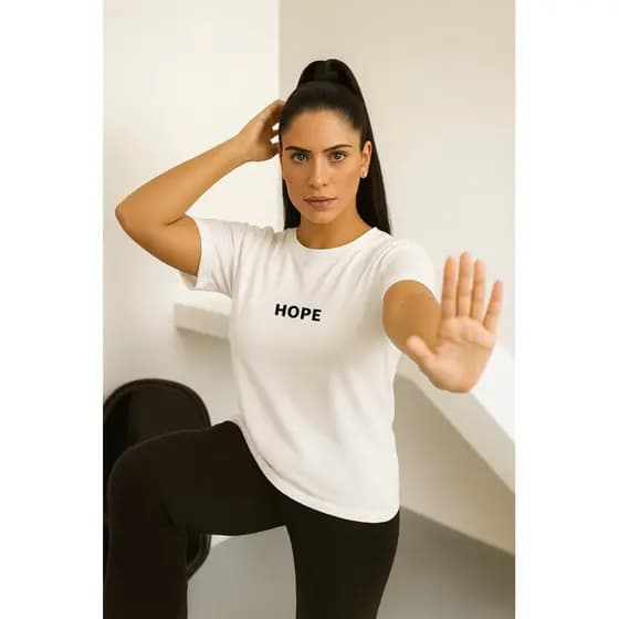 Camiseta Feminina Treino Academia, soltinha 100% Algodão T-Shirt