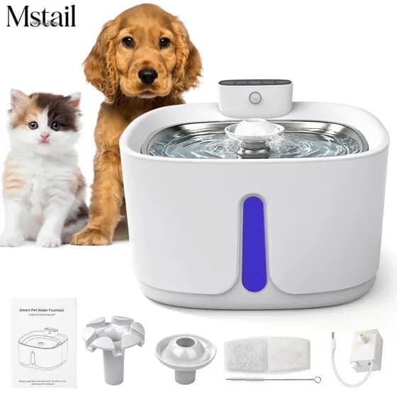 Distribuidor Inteligente De Água Para Cães E Gatos Com Torneira Bebedouro Automático 3.2L