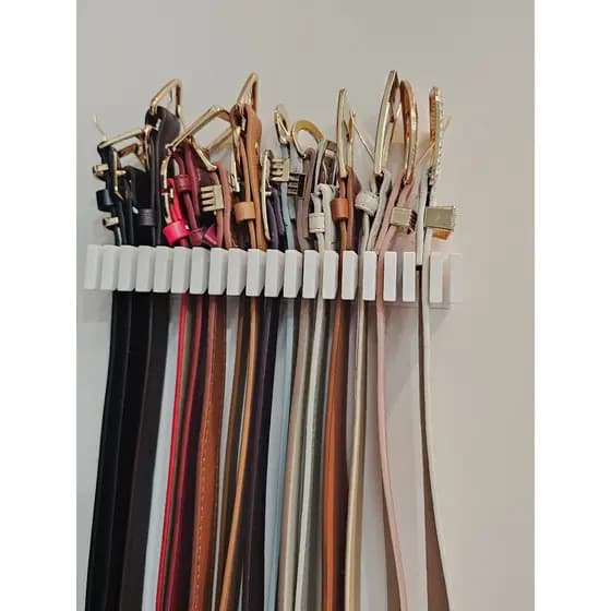 Suporte de Cintos de Parede ou Guarda-Roupas | Organizador