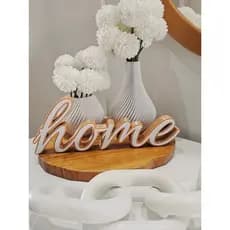 HOME Decorativo em Impressão 3D Duas Cores | Decoração Moderna para Casa