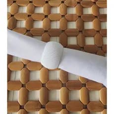 Anel de Guardanapo Decorativo Branco | Mesa Posta Moderna