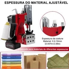 PROTOOL Victool 210W Máquina de Costura Sem Fio e Sem Escova para Sacolas e Embalagens de Tecido